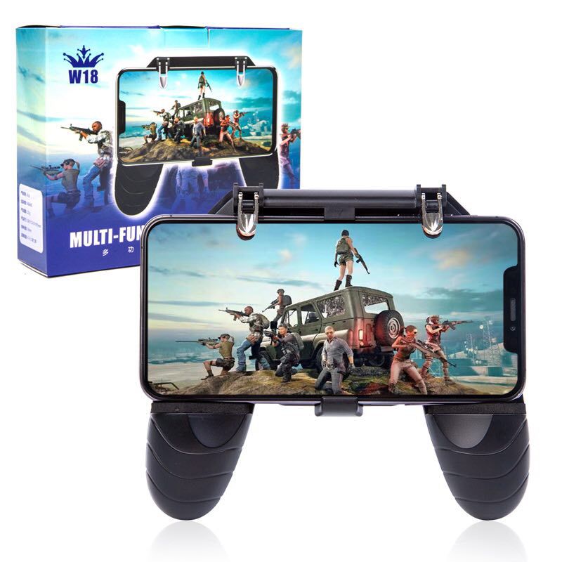 Nueva gama completa de accesorios para juegos móviles (tipo "artefacto" para juegos como PUBG/Free Fire): mando físico auxiliar modelo W18, compatible con tablets y smartphones; venta directa de fábrica.