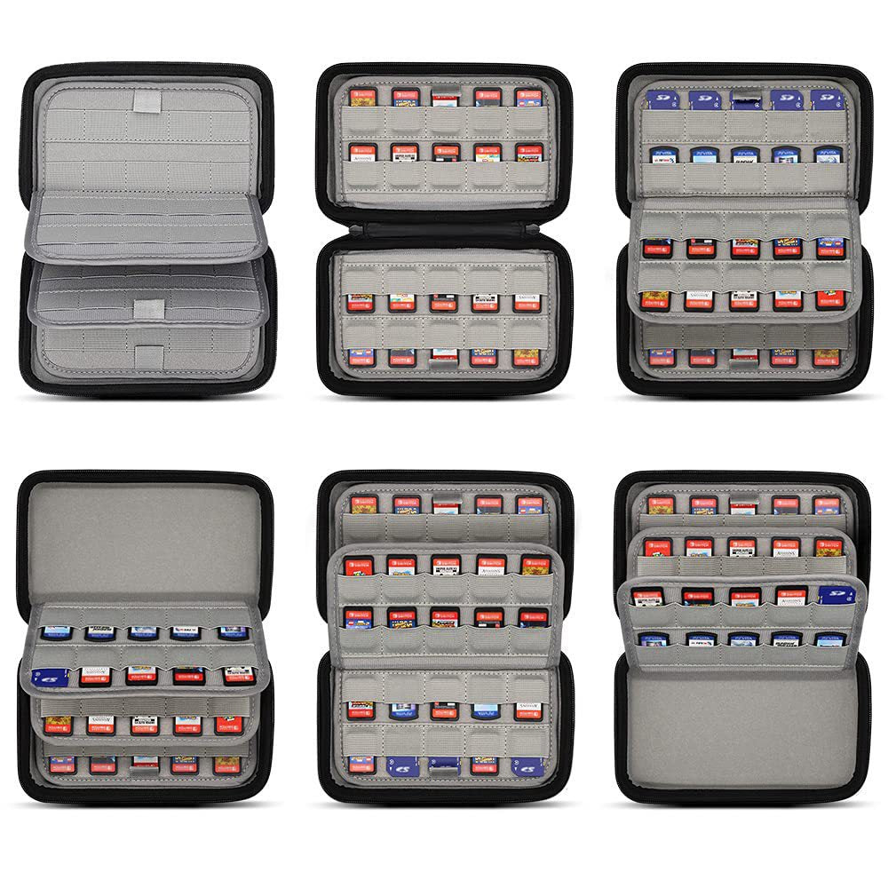 Adecuado para tarjetas de juego de Switch OLED, tarjetero para Switch 2, tarjetas SD y cajas de almacenamiento de tarjetas para teléfonos móviles.