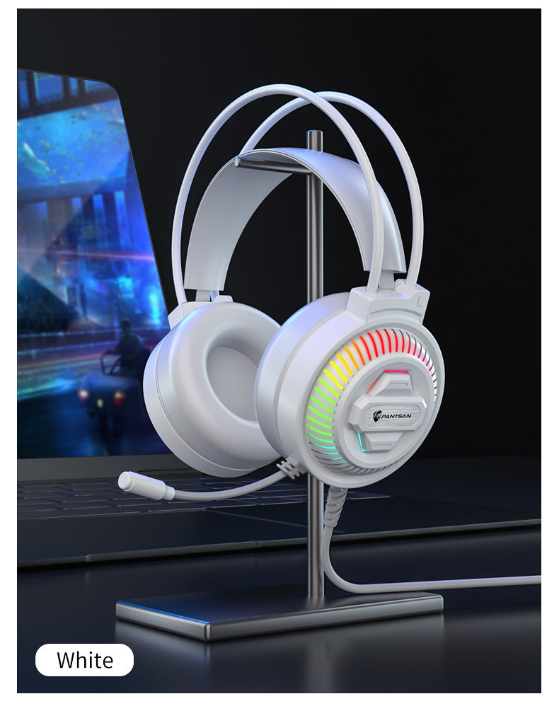 Auriculares Pan Sen PSH-400 para ordenador y portátil; modelo con cable ideal para juegos y eSports.