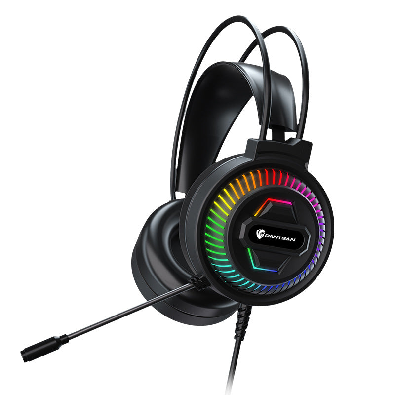 Auriculares Pan Sen PSH-400 para ordenador y portátil; modelo con cable ideal para juegos y eSports.