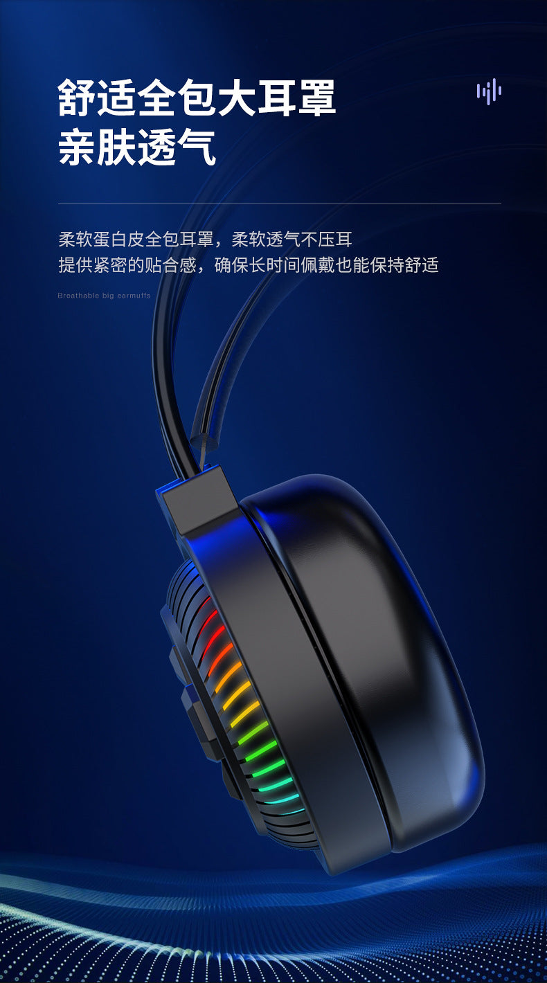 Auriculares Pan Sen PSH-400 para ordenador y portátil; modelo con cable ideal para juegos y eSports.
