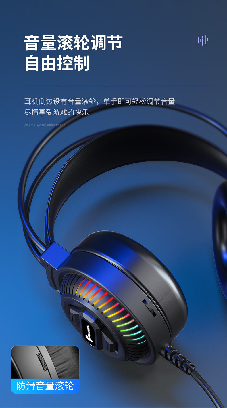 Auriculares Pan Sen PSH-400 para ordenador y portátil; modelo con cable ideal para juegos y eSports.