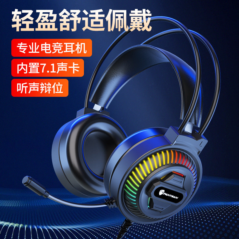 Auriculares Pan Sen PSH-400 para ordenador y portátil; modelo con cable ideal para juegos y eSports.