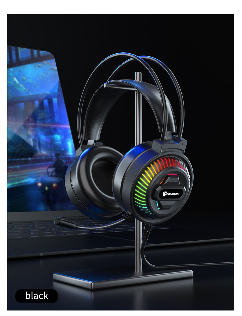 Auriculares Pan Sen PSH-400 para ordenador y portátil; modelo con cable ideal para juegos y eSports.
