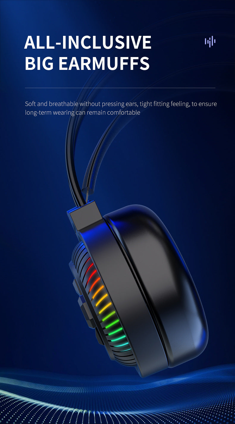 Auriculares Pan Sen PSH-400 para ordenador y portátil; modelo con cable ideal para juegos y eSports.