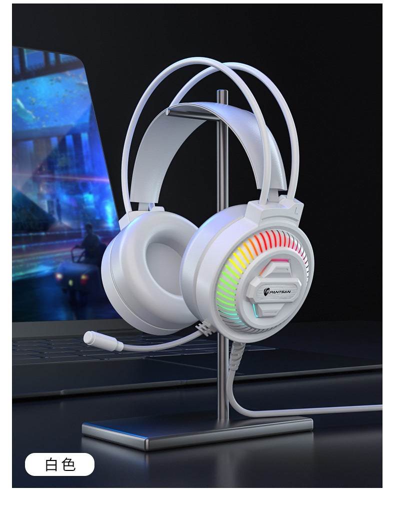 Auriculares Pan Sen PSH-400 para ordenador y portátil; modelo con cable ideal para juegos y eSports.