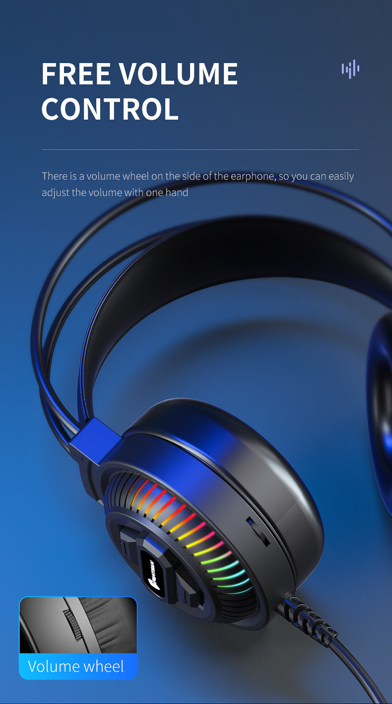 Auriculares Pan Sen PSH-400 para ordenador y portátil; modelo con cable ideal para juegos y eSports.
