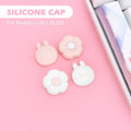4PCS Loverly Silicone Thumb Stick Grip Cap Joystick Cover For NS Switch/OLED/Lite Joycons Controller Thumbstick Protective Case