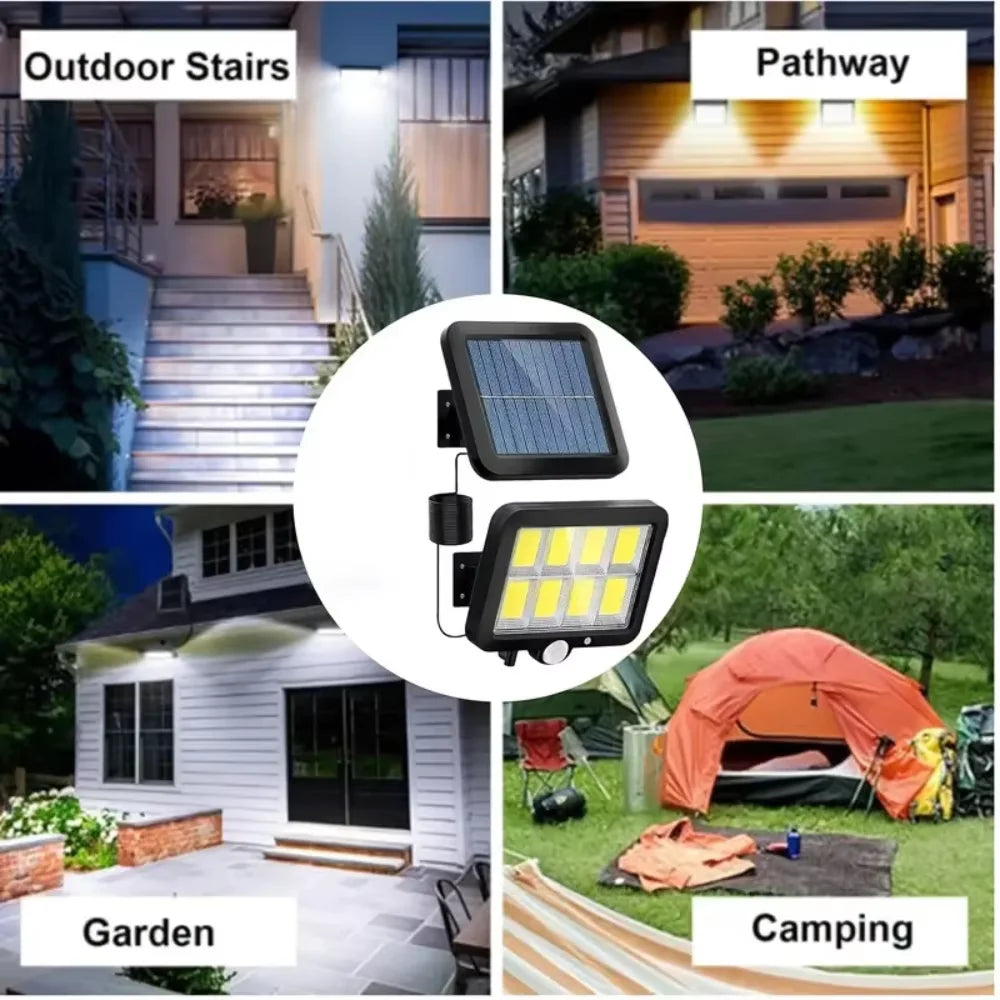 160COB Solar Outdoor Light 3 Mode Motion Sensor Solar Powered Security Light Waterproof Solar LED Wall Lamp for Yard Garden Path