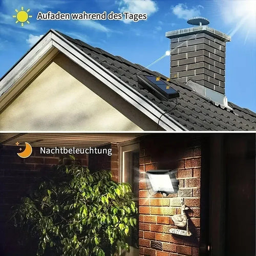 160COB Solar Outdoor Light 3 Mode Motion Sensor Solar Powered Security Light Waterproof Solar LED Wall Lamp for Yard Garden Path